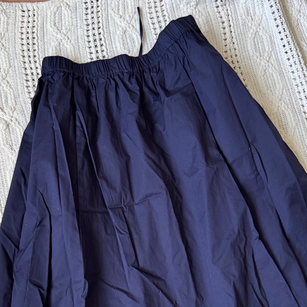 Joie Deep Navy A-Line Skirt - Picture 9 of 11
